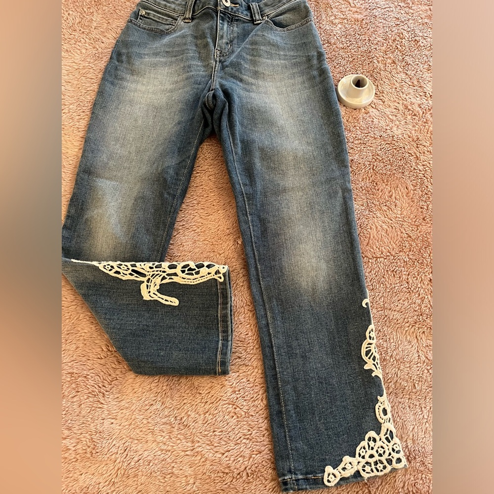 It straight leg crop Jean